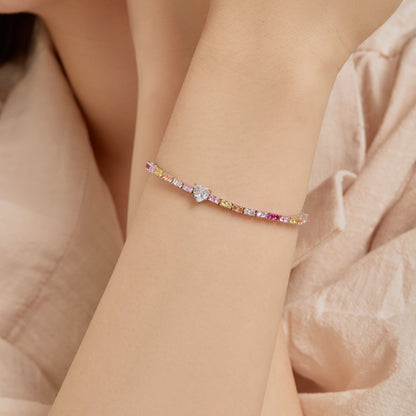 [Elitejewels]Delicate Romantic Heart Shape Lover Bracelet