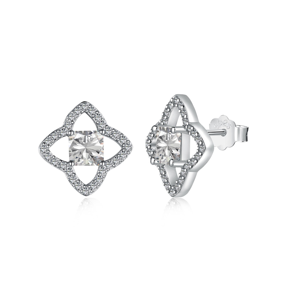 [Elitejewels]Elegant Star Shape Princess Cut Daily Earrings