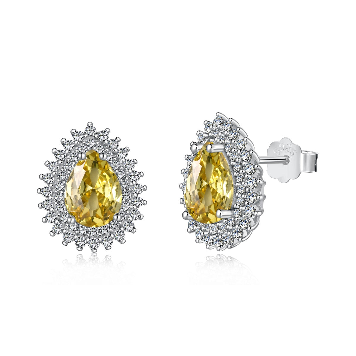 [Elitejewels]Delicate Gorgeous Pear Cut Daily Earrings