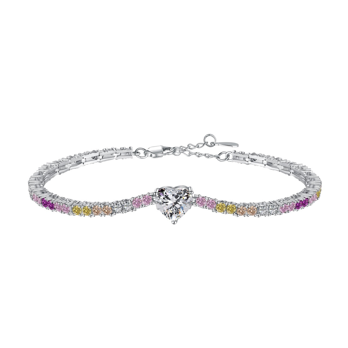 [Elitejewels]Delicate Romantic Heart Shape Lover Bracelet