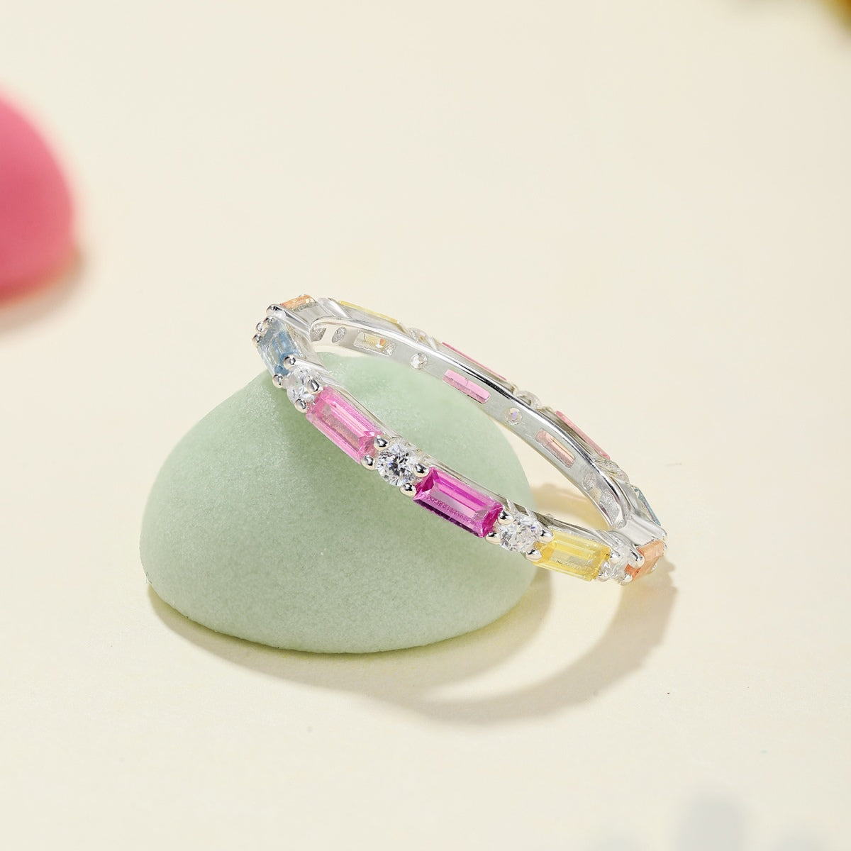 [Elitejewels]Lively In Shades Elegant Radiant Cut Daily Ring