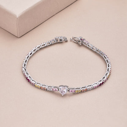 [Elitejewels]Delicate Romantic Heart Shape Lover Bracelet