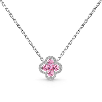 [Elitejewels]Spliced Lucky Four-Leaf Clover Versatile Necklace