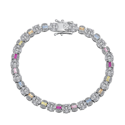 [Elitejewels]Dazzling Radiant Multi Cut Daily Bracelet