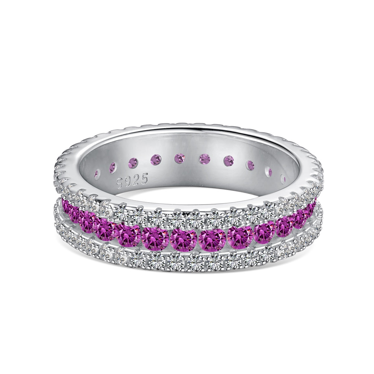 [Elitejewels]Delicate Colorful Round Cut Daily Ring