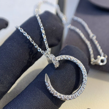 [Elitejewels]JUSTE NECKLACE SILVER DIAMONDS