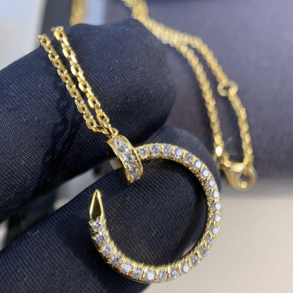 [Elitejewels]JUSTE NECKLACE GOLD DIAMONDS