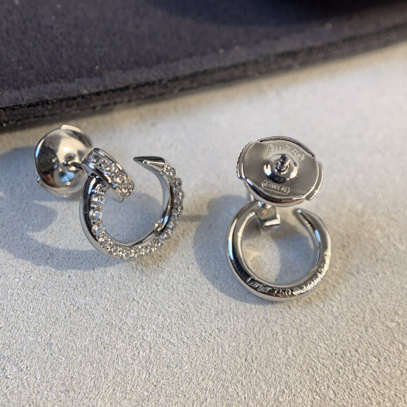 [Elitejewels]JUSTE EARRINGS SILVER DIAMONDS