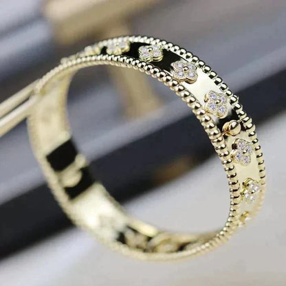 [Elitejewels]CLOVER BRACELET 8MM DIAMONDS