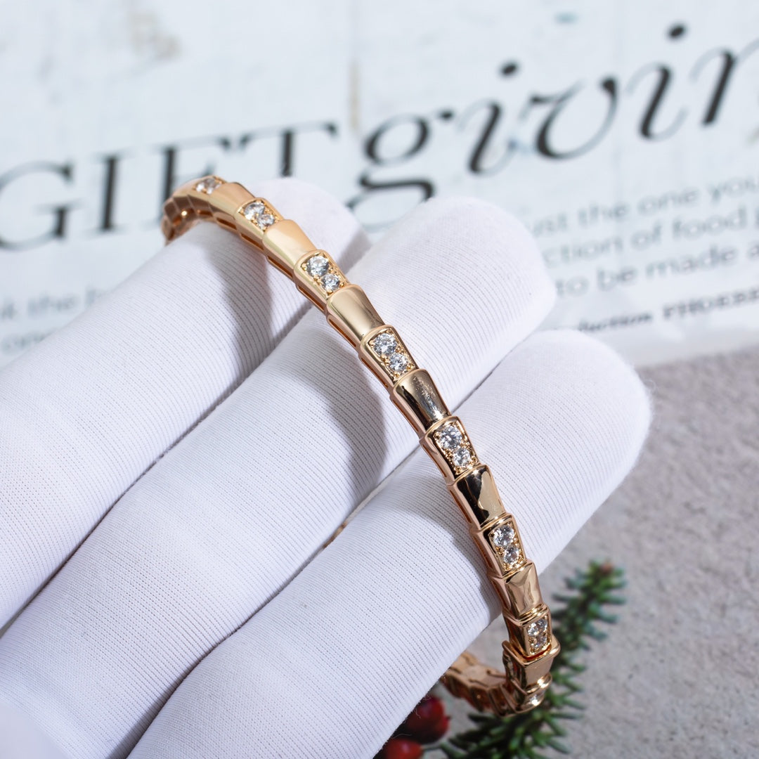 [Elitejewels]SERPENTI ARMBAND ROSGOLD DIAMANT