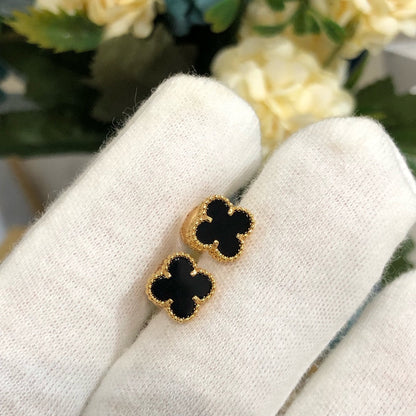 [Elitejewels]CLOVER MINI GOLD EARRINGS