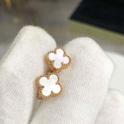 [Elitejewels]CLOVER MINI GOLD EARRINGS