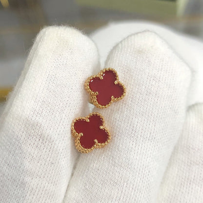 [Elitejewels]CLOVER MINI GOLD EARRINGS