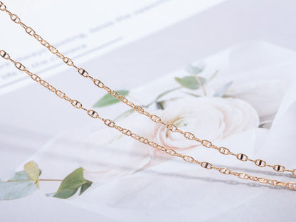 [Elitejewels]ECHAPPEE NECKLACE PINK GOLD