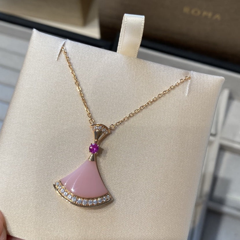 [Elitejewels]DREAM NECKLACE PINK OPAL