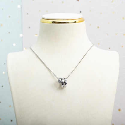 [Elitejewels]SERPENTI SILVER NECKLACE DIAMOND