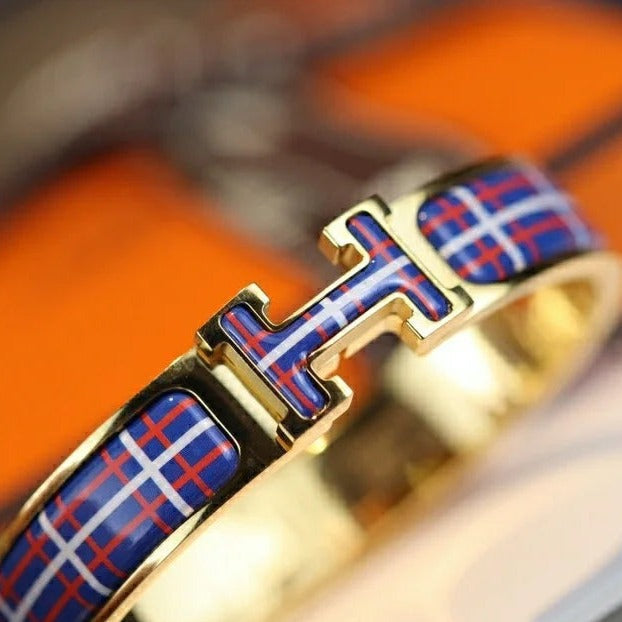 [Elitejewels]H TARTAN BRACELET 12MM