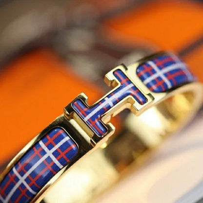 [Elitejewels]H TARTAN BRACELET 12MM