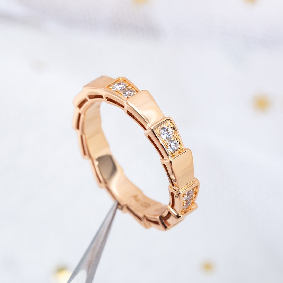 [Elitejewels]SERPENTI RING ROSGOLD 3MM