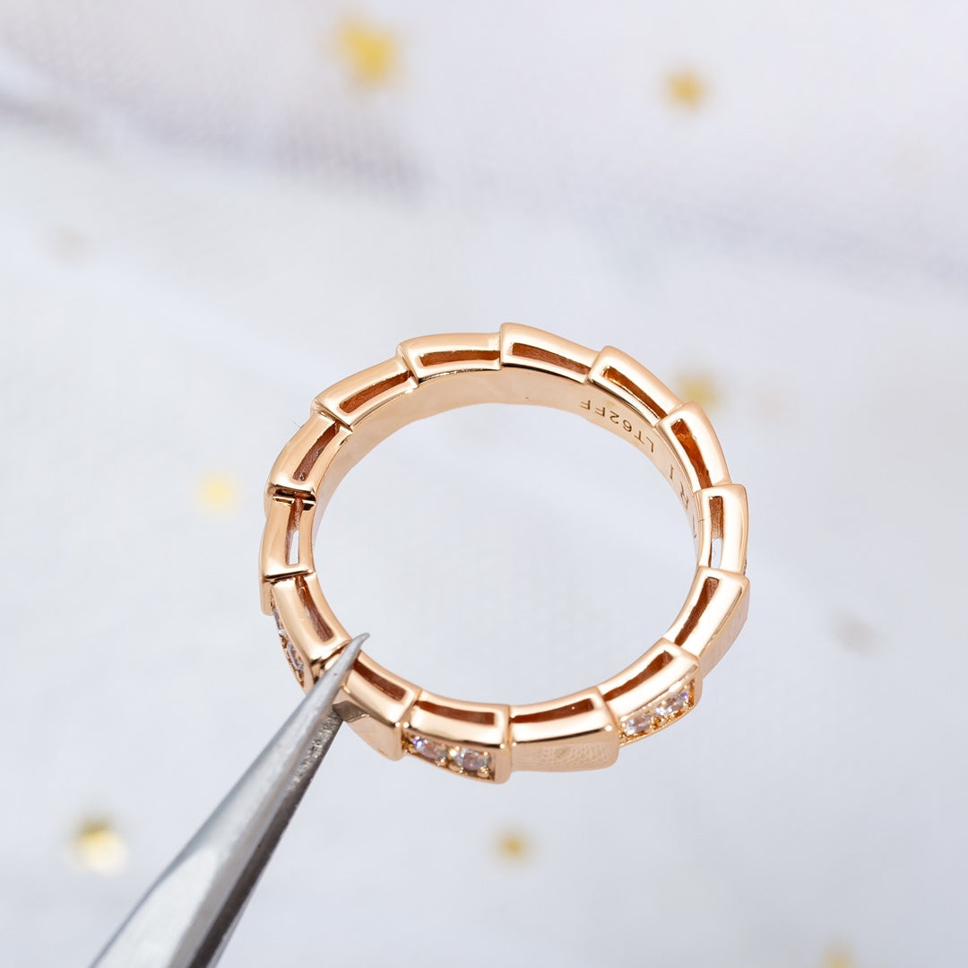 [Elitejewels]SERPENTI RING ROSGOLD 3MM