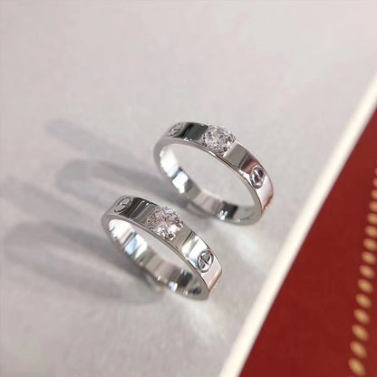 [Elitejewels]LOVE RING 3.6MM 1 BIG DIAMOND