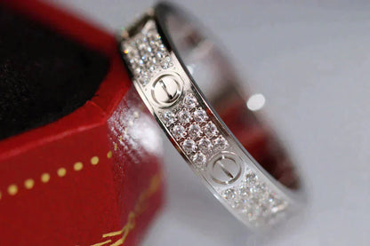 [Elitejewels]LOVE RING 3.6MM DIAMOND PAVED