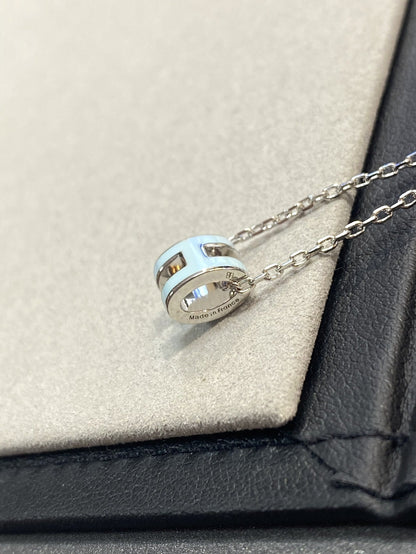 [Elitejewels]POP H LIGHT BLUE NECKLACE