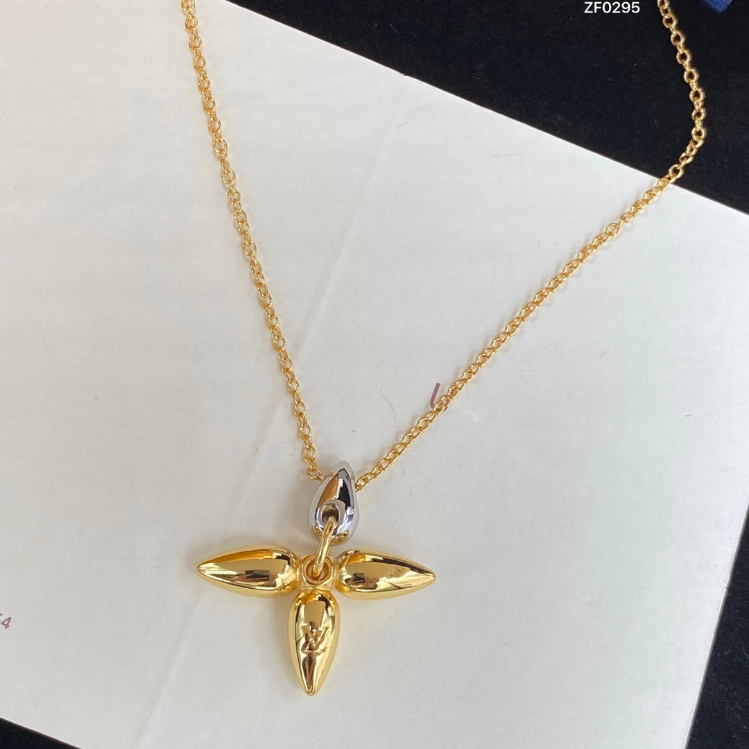 [Elitejewels]LOUISETTE PEDANT GOLD NECKLACE