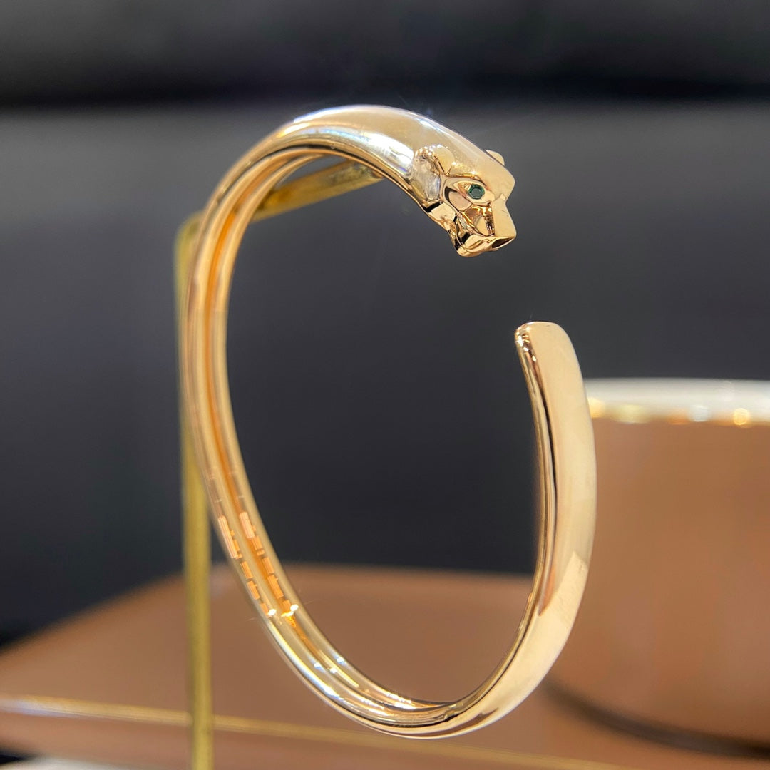 [Elitejewels]PANTHERE GOLD OPEN BRACELET