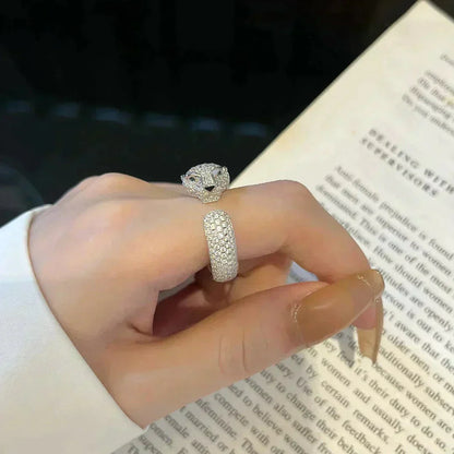 [Elitejewels]PANTHERE 5.5MM ALL DIAMOND RING