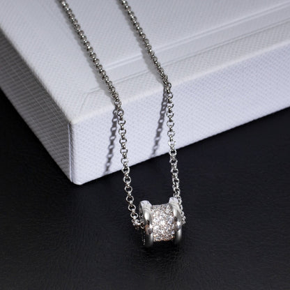 [Elitejewels]ZERO 1 SILVER DIAMOND NECKLACE