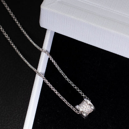 [Elitejewels]ZERO 1 SILVER DIAMOND NECKLACE