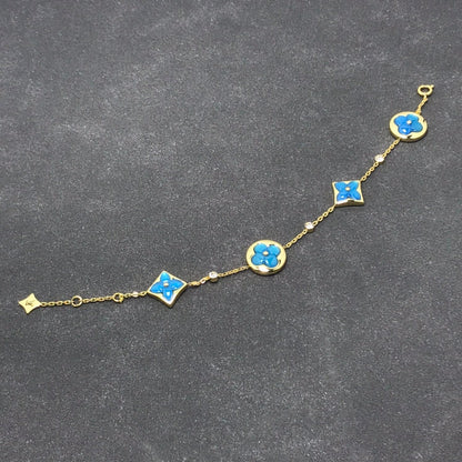 [Elitejewels]STAR AND SUN TURQUOISE 4 MOTIFS 3 DIAMONDS