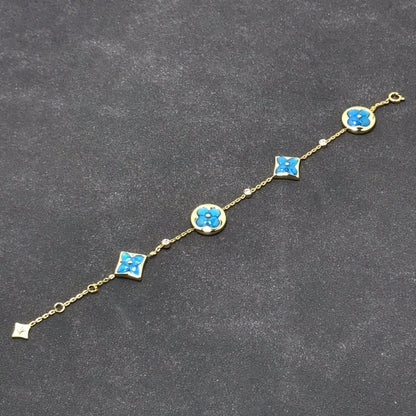 [Elitejewels]STAR AND SUN TURQUOISE 4 MOTIFS 3 DIAMONDS