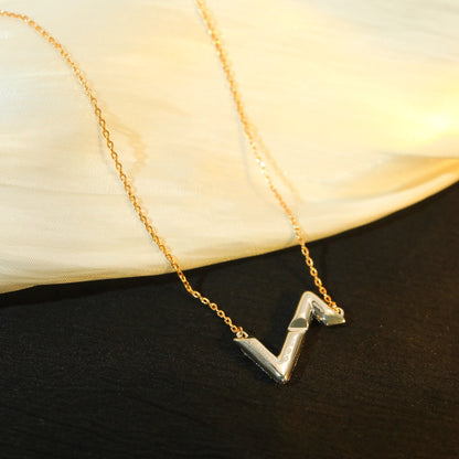 [Elitejewels]VOLT SILVER DIAMOND PEDANT NECKLACE