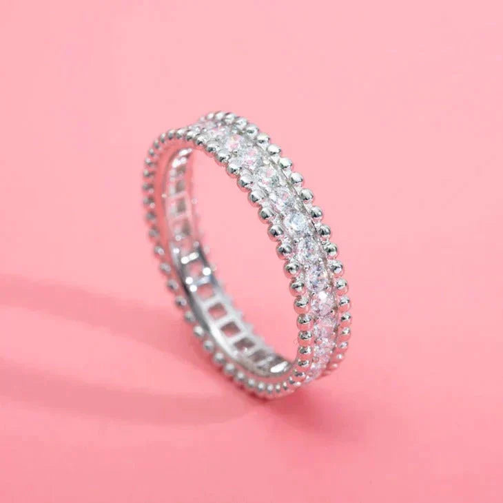 [Elitejewels]PERLEE DIAMOND SILVER RING