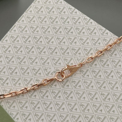 [Elitejewels]LUCKY SPRING 15 MOTIFS ROSE GOLD NECKLACE