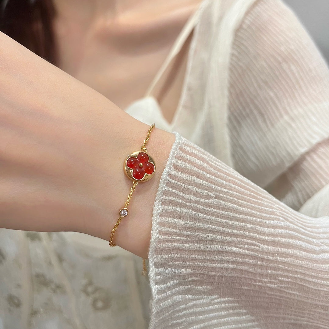 [Elitejewels]SUN PEDANT CARNELIAN BRACELET