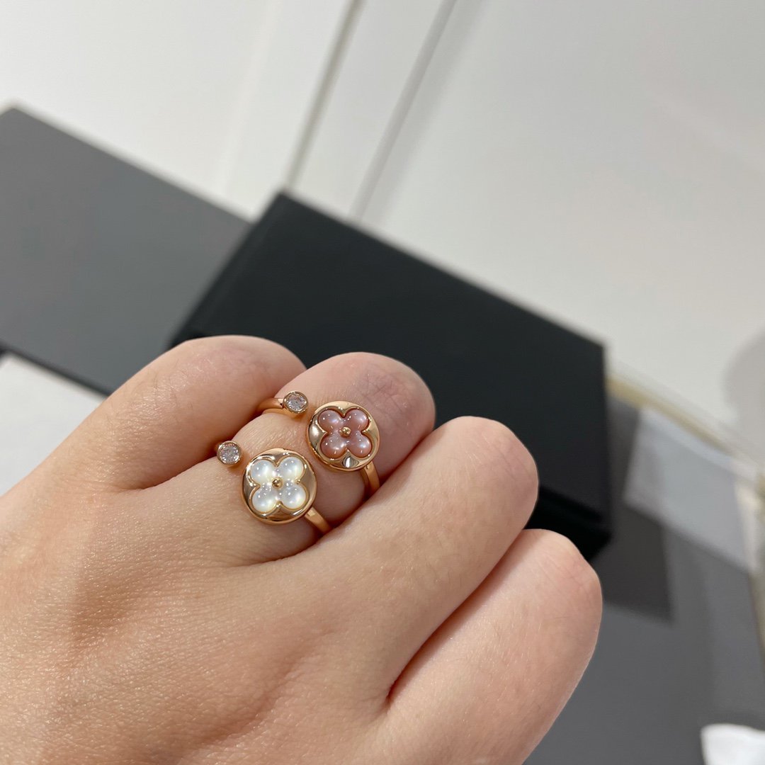 [Elitejewels] SONNE 1 DIAMANT ROSA MOP RING