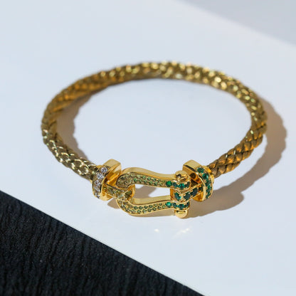 [Elitejewels]FORCE 10 GOLD GREEN DIAMOND PAVED