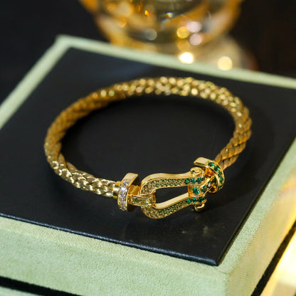 [Elitejewels]FORCE 10 GOLD GREEN DIAMOND PAVED