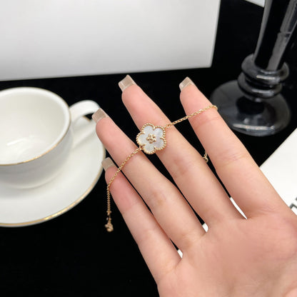 [Elitejewels]ラッキースプリングローズゴールドモップブレスレット