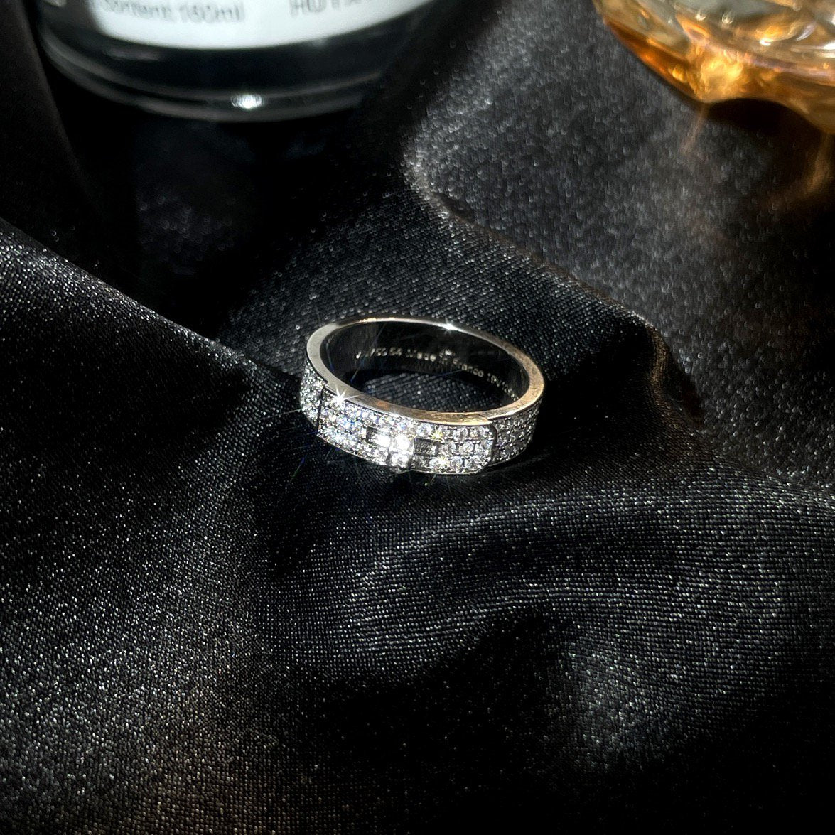 [Elitejewels]KELLY SILVER DIAMOND RING