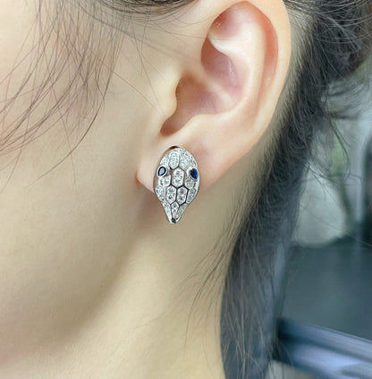 [Elitejewels] DIAMANT-OHRSTECKER MIT SCHLANGENMUSTER