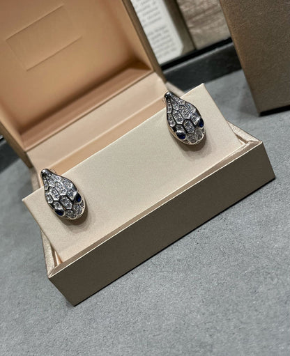 [Elitejewels]サーペントダイヤモンドスタッドピアス