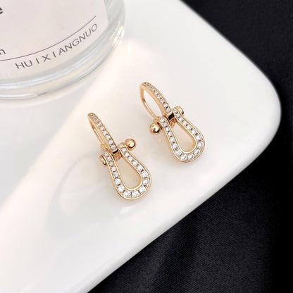 [Elitejewels]FORCE 10 FULL DIAMOND DROP EARRINGS MEDIUM MODEL