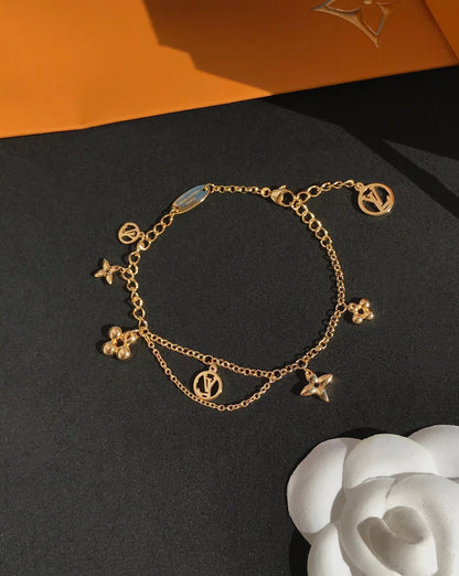 [Elitejewels]BLOOMING PINK GOLD MOP BRACELET