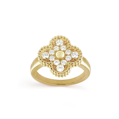 [Elitejewels]CLOVER DIAMOND RING