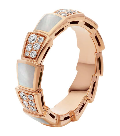 [Elitejewels]SERPENTI RING ROTGOLD MIT DIAMANTEN 4MM