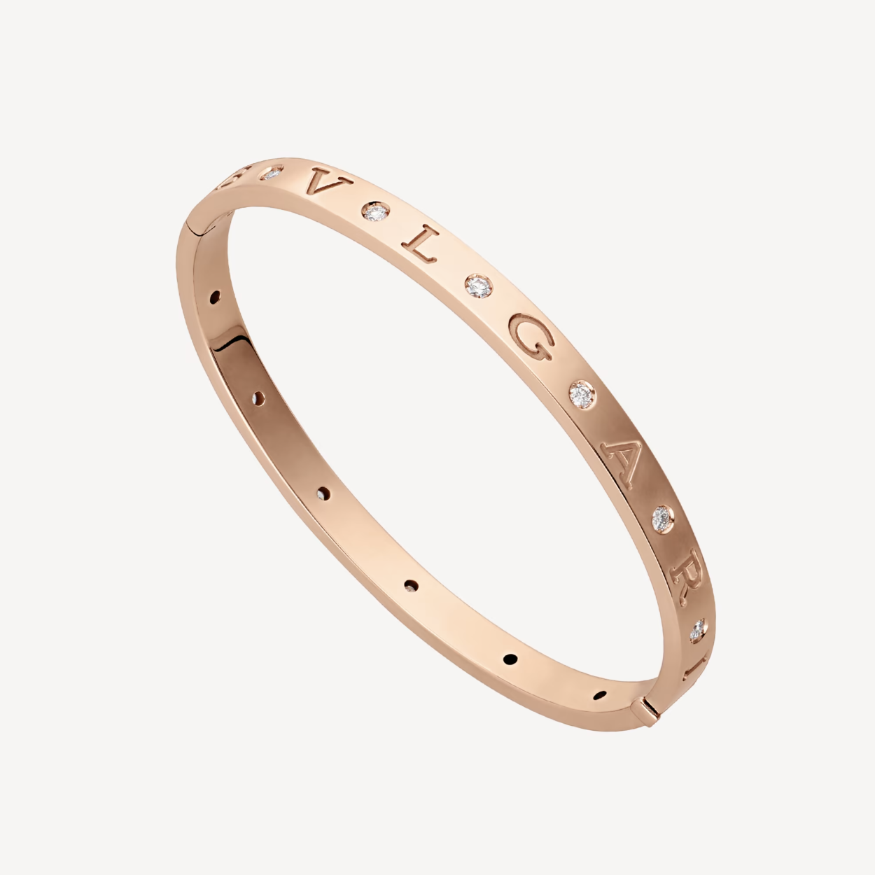 [Elitejewels]ZERO 1 PINK GOLD 12 DIAMONDS BRACELET